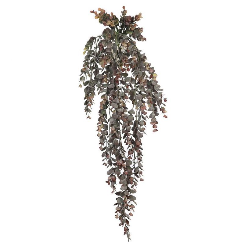 Eucalipto colgante artificial 70cm ancho 16cm color verde oscuro