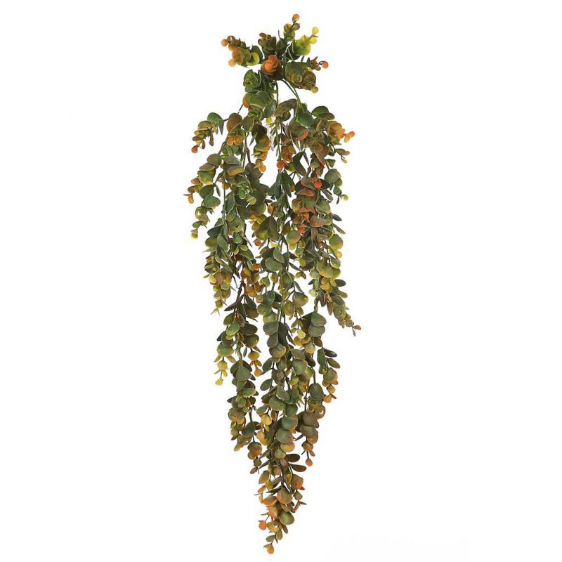 Eucalipto colgante artificial 70cm ancho 16cm color marron