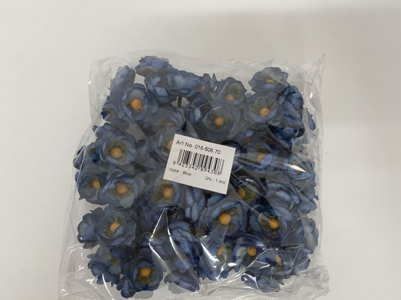 Flor mini azul fuerte 
