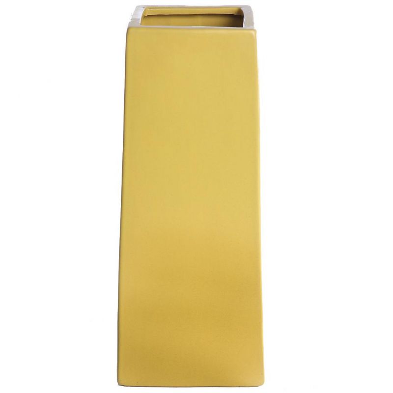 Jarron ceramica alt 31cm ancho 13cm amarillo