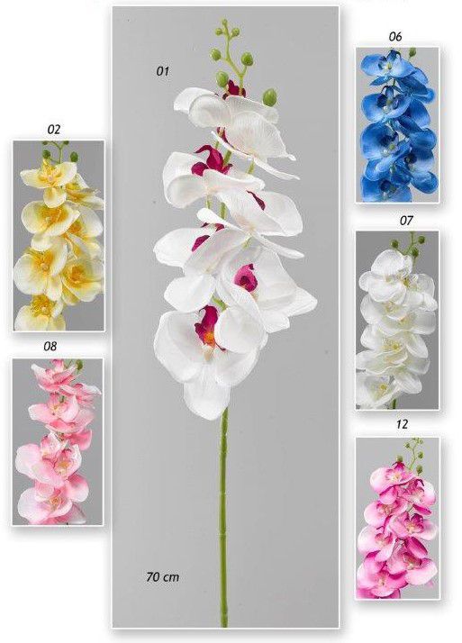 Vara de orquidea x 7 en color blanco
