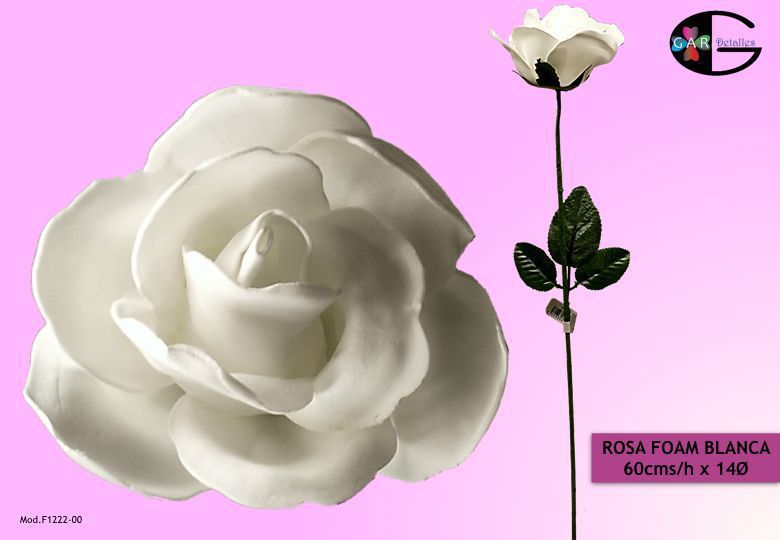 -eva rose stem w/ leaf x 3