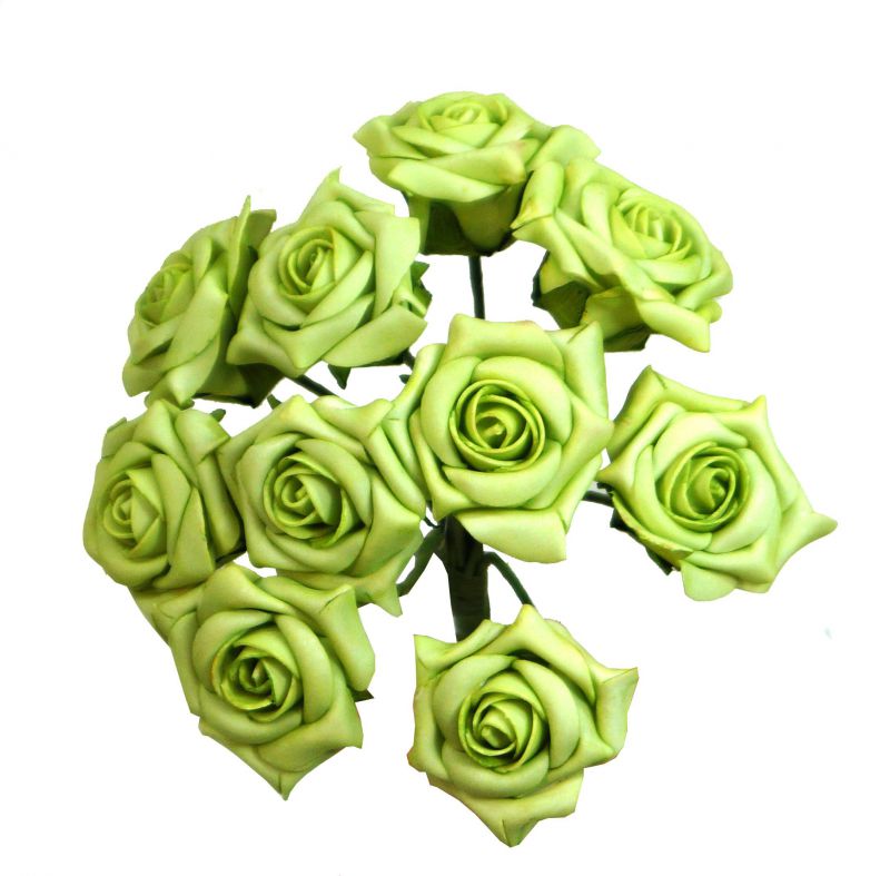 Bouquet foam x 10 color verde