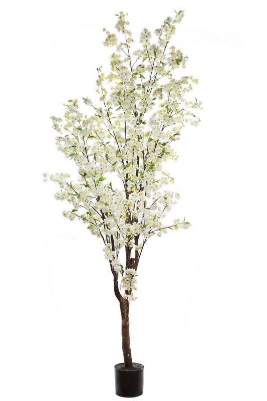 árbol almendro artificial color blanco altura 260cm