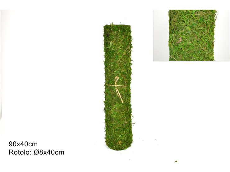 Manto musgo adhesivo color verde 40x90cm