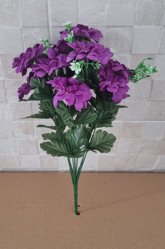 Ramo zinnias alt 40cm color lila