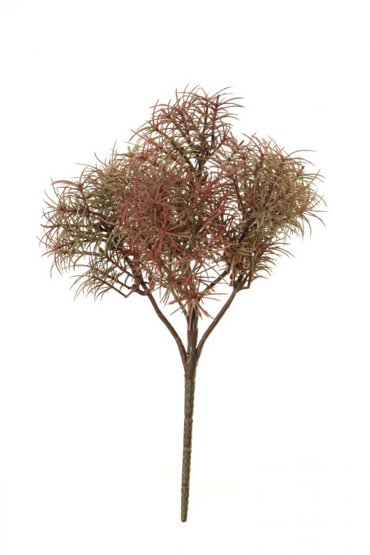 Vara de musgo altura 25cm color verde y rojo