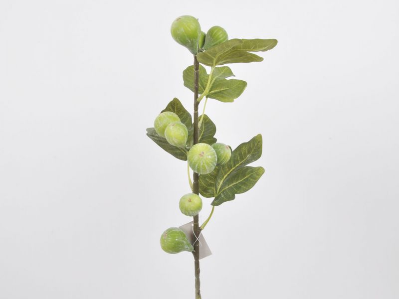Tallo de higo 68cm 9frutas color verde